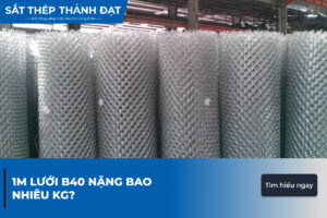 1m lưới b40 bao nhiêu kg