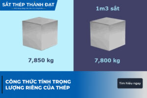 Trọng lượng riêng của thép