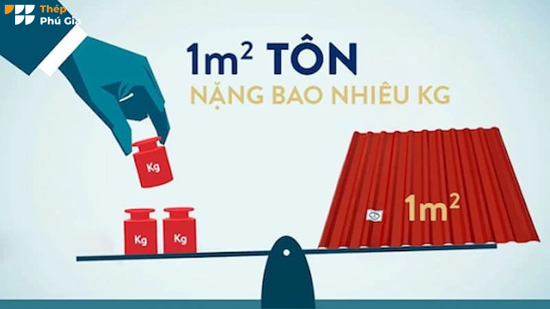 Đo trọng lượng của tôn